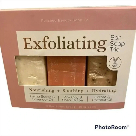 Exfoliating Bar Soap Trio - Picture 1 of 5